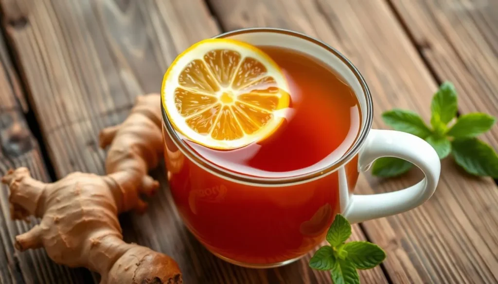 honey lemon ginger tea