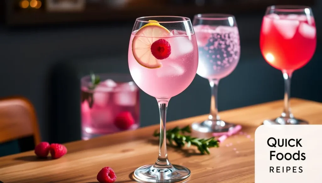 pink gin spritz variations