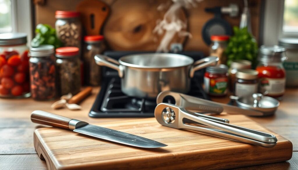 kitchen tools for marinara sauce.