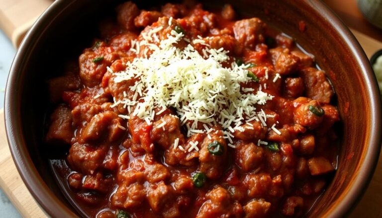 Rich, chunky bolognese sauce, simmered to perfection.
